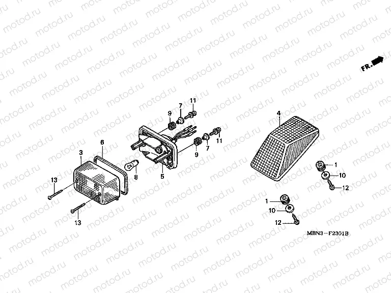 F-23-1 TAIL LAMP (DK / ED / U)