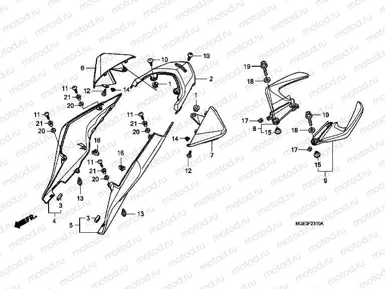 F-23-10 REAR ENGINE COVER