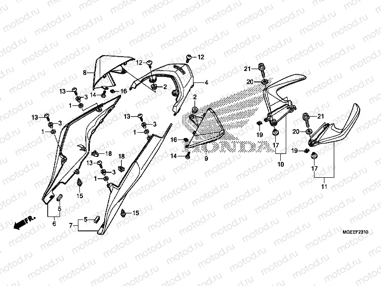 F-23-10 REAR ENGINE COVER