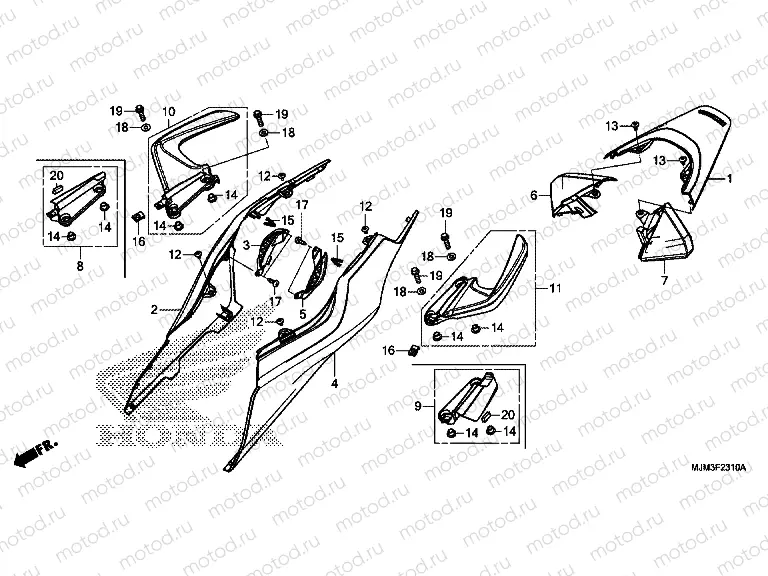 F-23-10 REAR ENGINE COVER