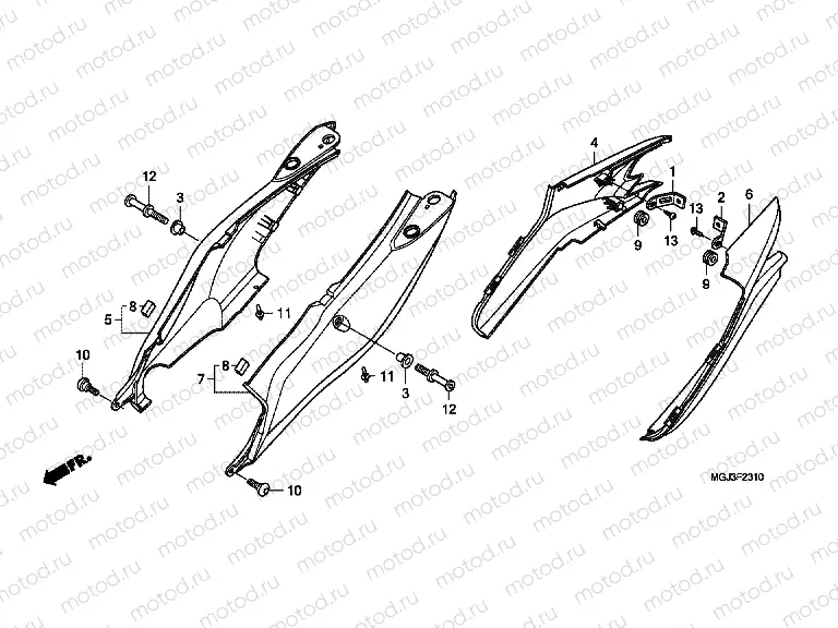 F-23-10 REAR ENGINE COVER