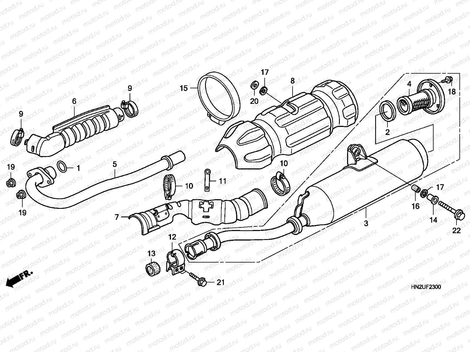 F-23 EXHAUST MUFFLER
