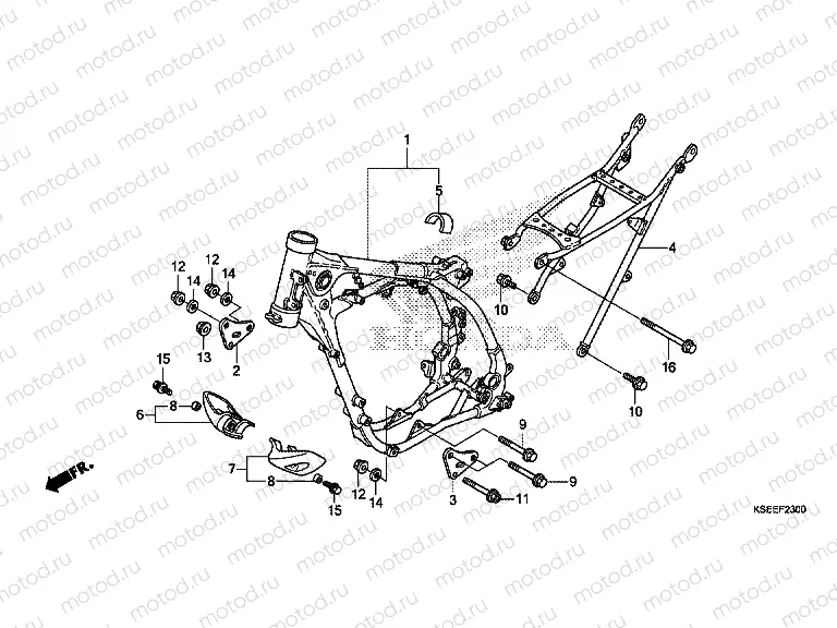 F-23 FRAME HOUSING