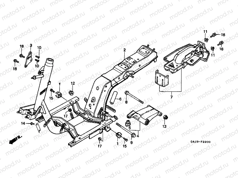 F-23 FRAME HOUSING