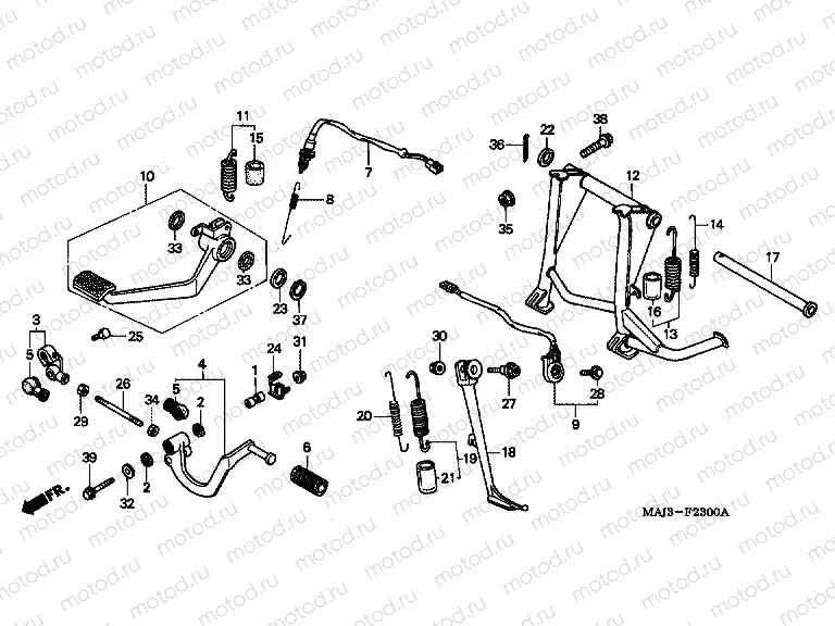 F-23 PEDAL / SUPPORT