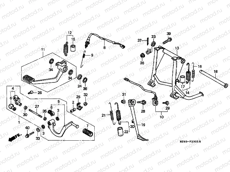 F-23 PEDAL / SUPPORT