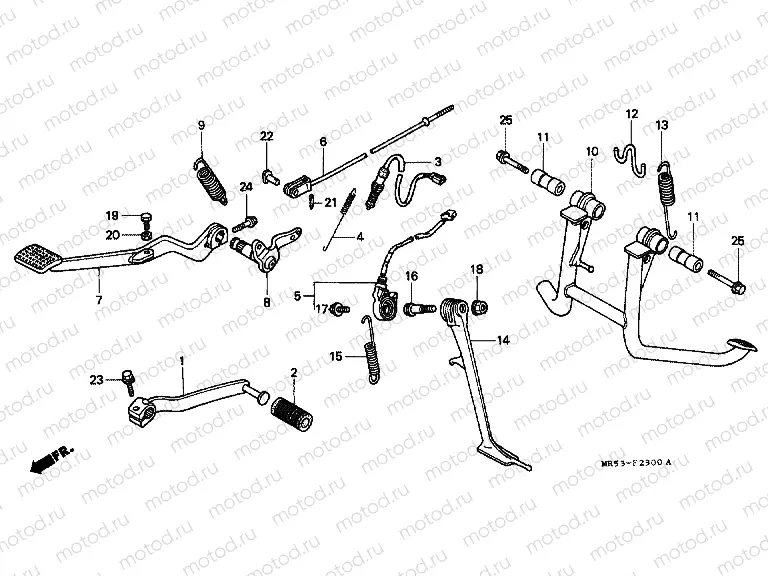 F-23 PEDAL / SUPPORT