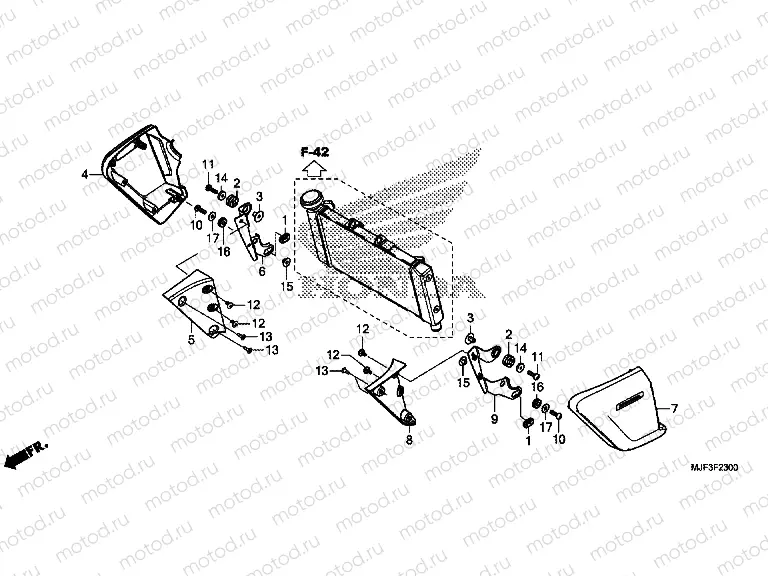 F-23 RADIATOR COVER