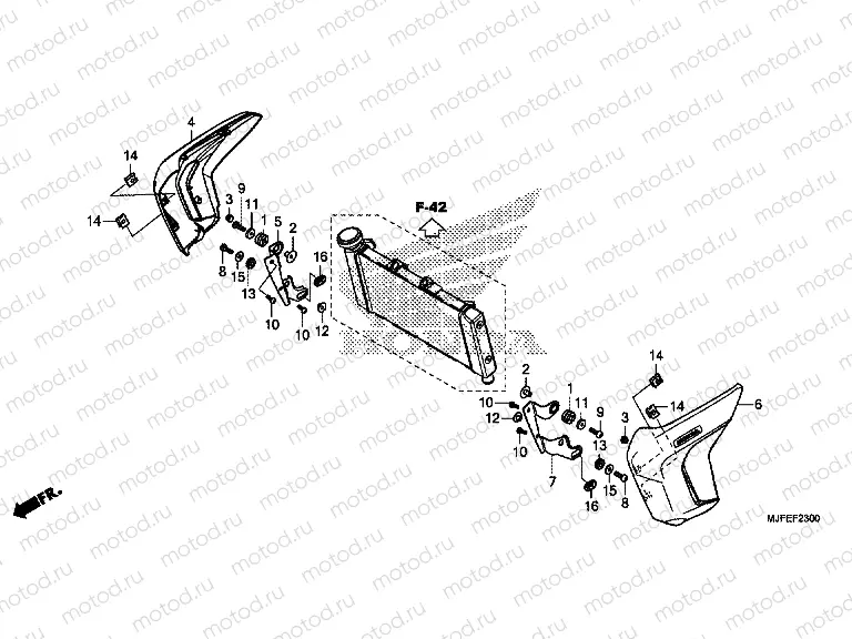 F-23 RADIATOR COVER