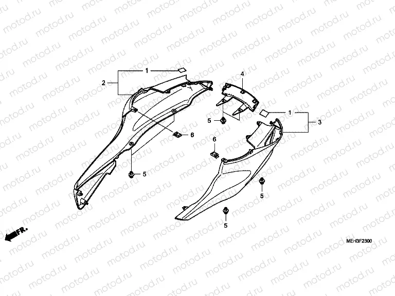 F-23 REAR ENGINE COVER