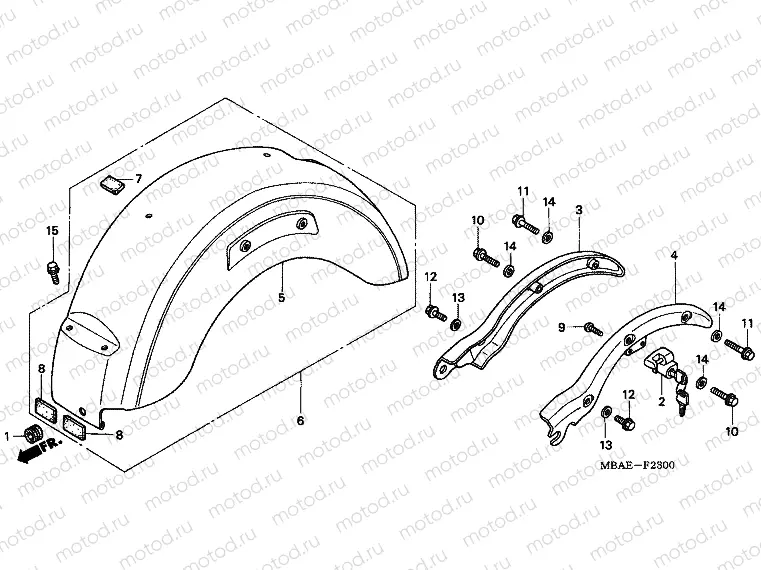 F-23 REAR FENDER