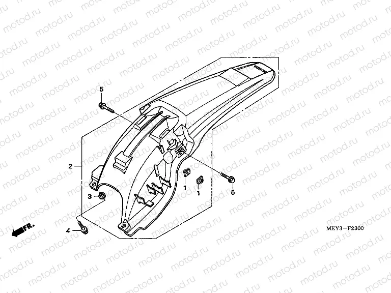 F-23 REAR FENDER