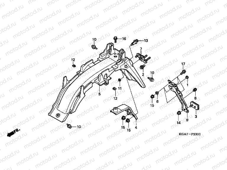 F-23 REAR FENDER