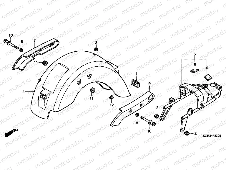 F-23 REAR FENDER