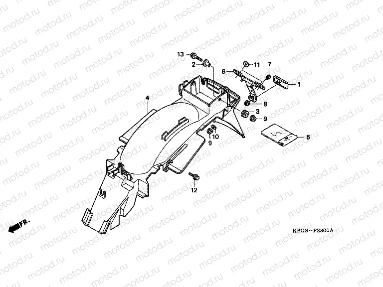 F-23 REAR FENDER