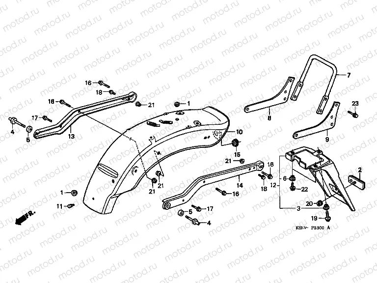 F-23 REAR FENDER