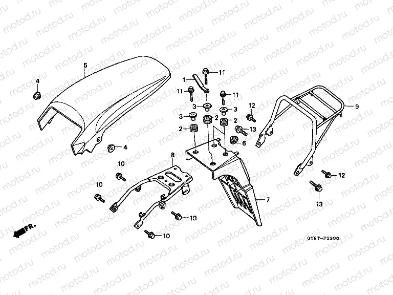F-23 REAR FENDER