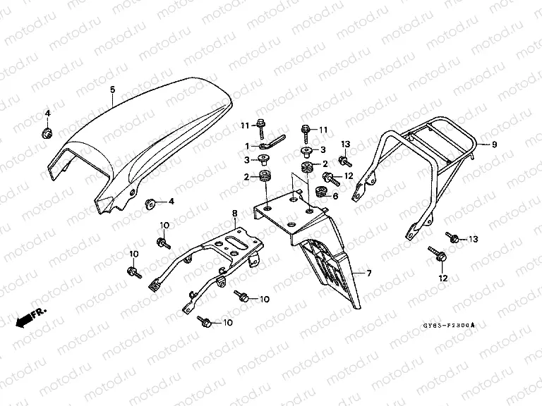 F-23 REAR FENDER