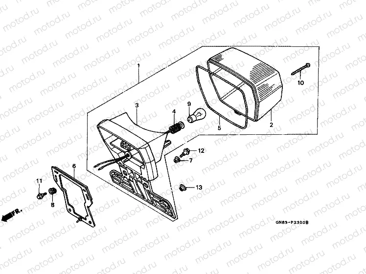 F-23 REAR LAMP