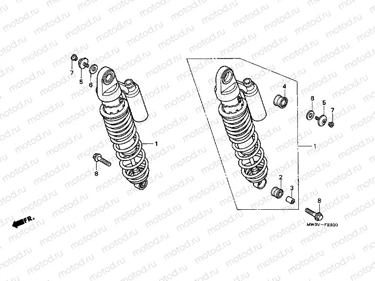 F-23 REAR SHOCK ABSORBER (1)