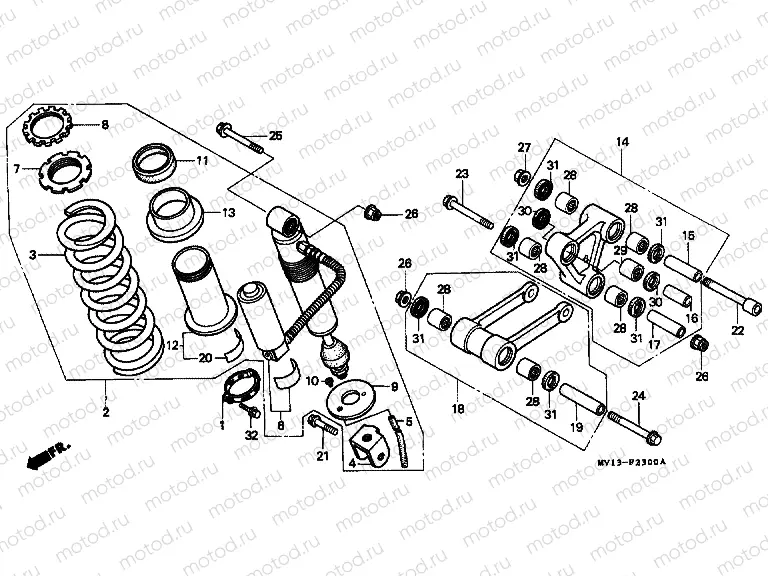 F-23 REAR SHOCK ABSORBER