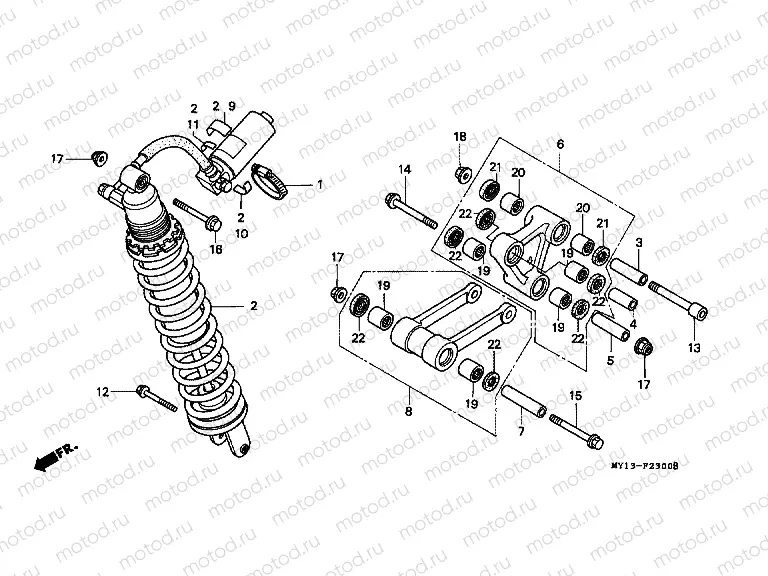 F-23 REAR SHOCK ABSORBER
