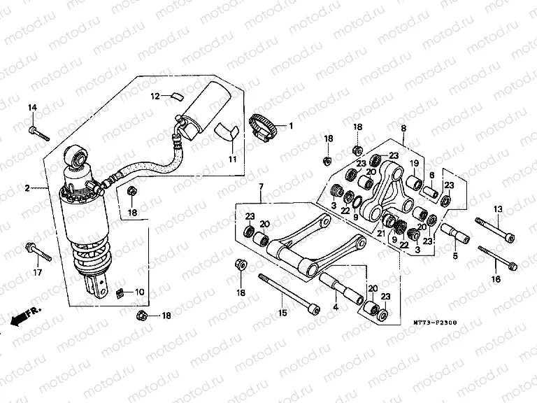 F-23 REAR SHOCK ABSORBER