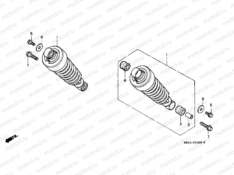 F-23 REAR SHOCK ABSORBER