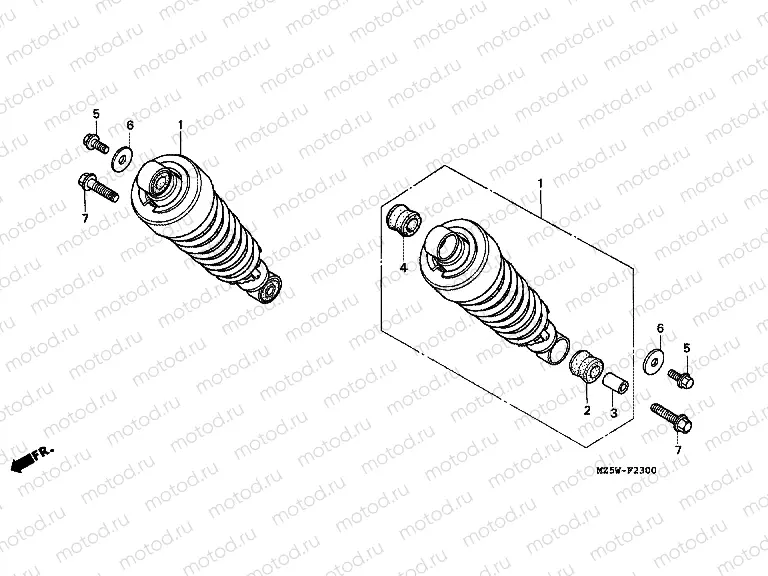 F-23 REAR SHOCK ABSORBER