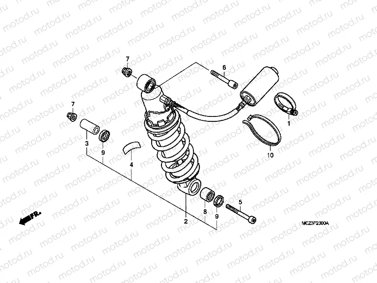 F-23 REAR SHOCK ABSORBER