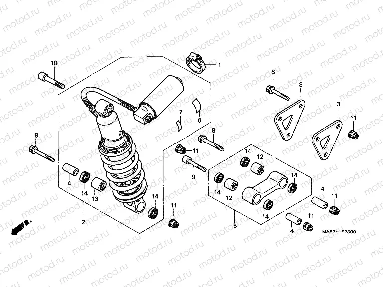 F-23 REAR SHOCK ABSORBER
