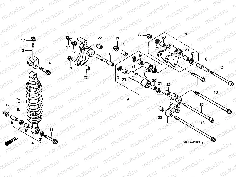 F-23 REAR SHOCK ABSORBER