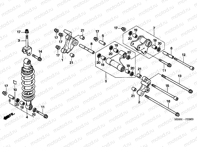F-23 REAR SHOCK ABSORBER