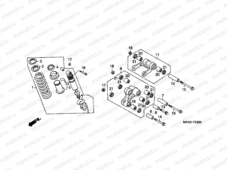 F-23 REAR SHOCK ABSORBER