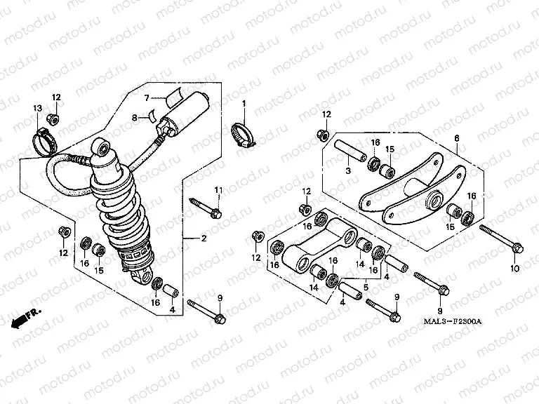F-23 REAR SHOCK ABSORBER