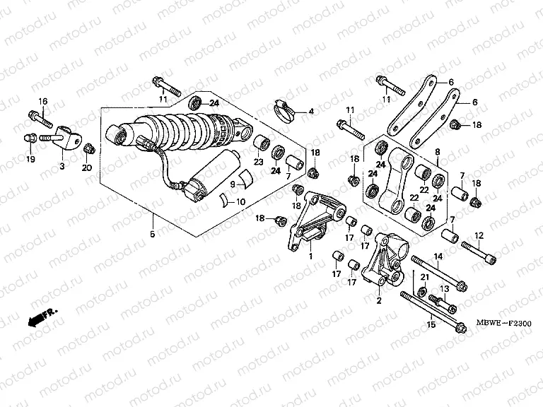 F-23 REAR SHOCK ABSORBER