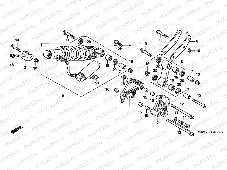 F-23 REAR SHOCK ABSORBER