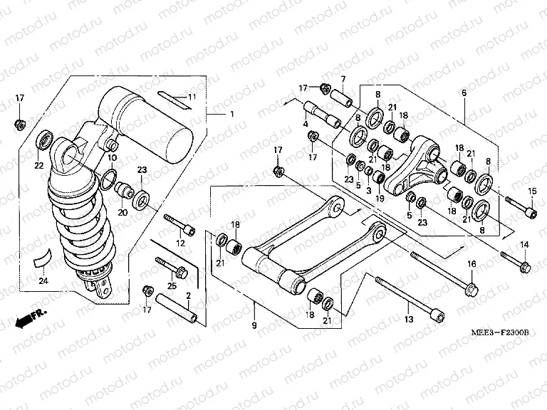 F-23 REAR SHOCK ABSORBER
