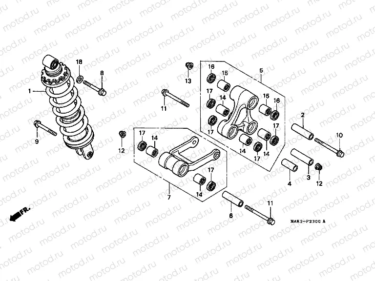 F-23 REAR SHOCK ABSORBER