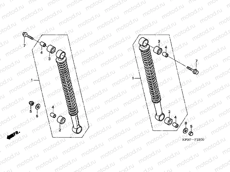 F-23 REAR SHOCK ABSORBER