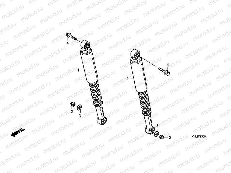 F-23 REAR SHOCK ABSORBER