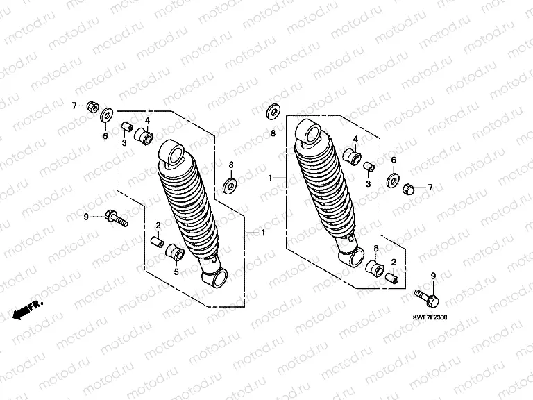 F-23 REAR SHOCK ABSORBER