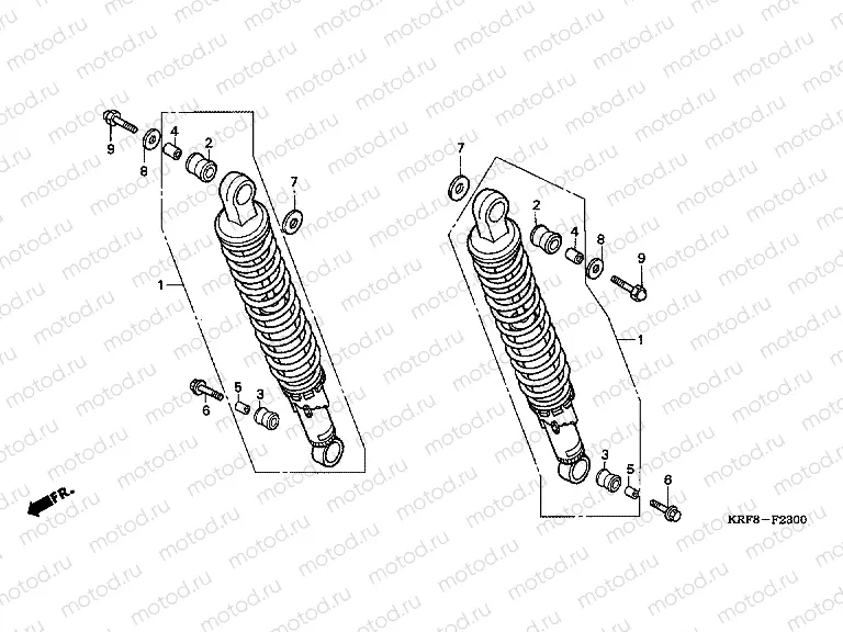 F-23 REAR SHOCK ABSORBER