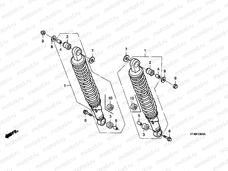 F-23 REAR SHOCK ABSORBER