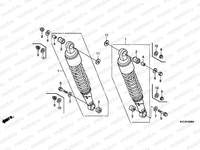 F-23 REAR SHOCK ABSORBER