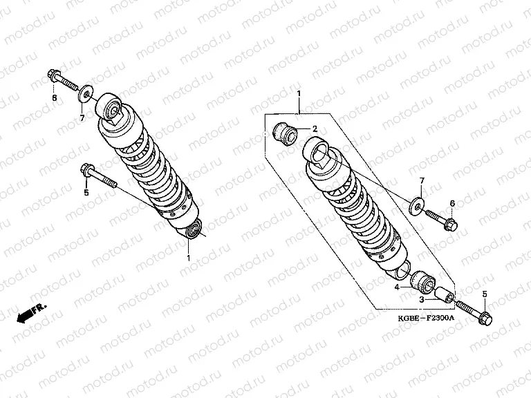 F-23 REAR SHOCK ABSORBER