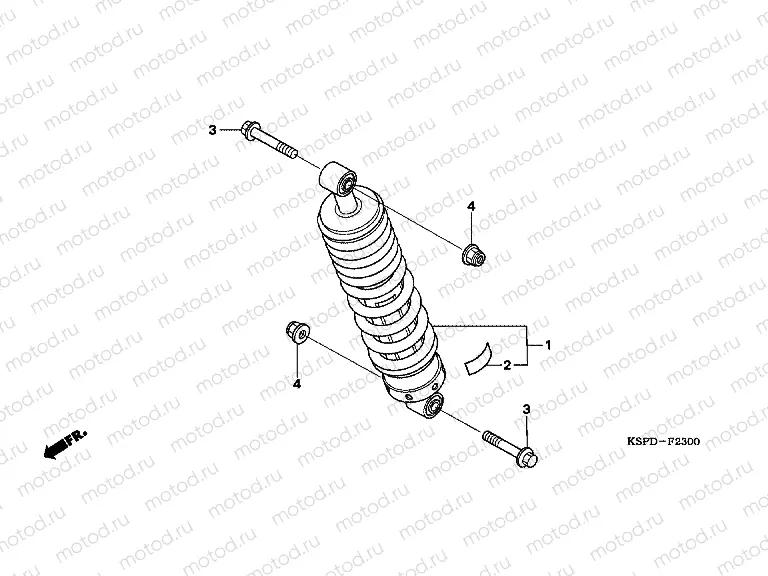 F-23 REAR SHOCK ABSORBER