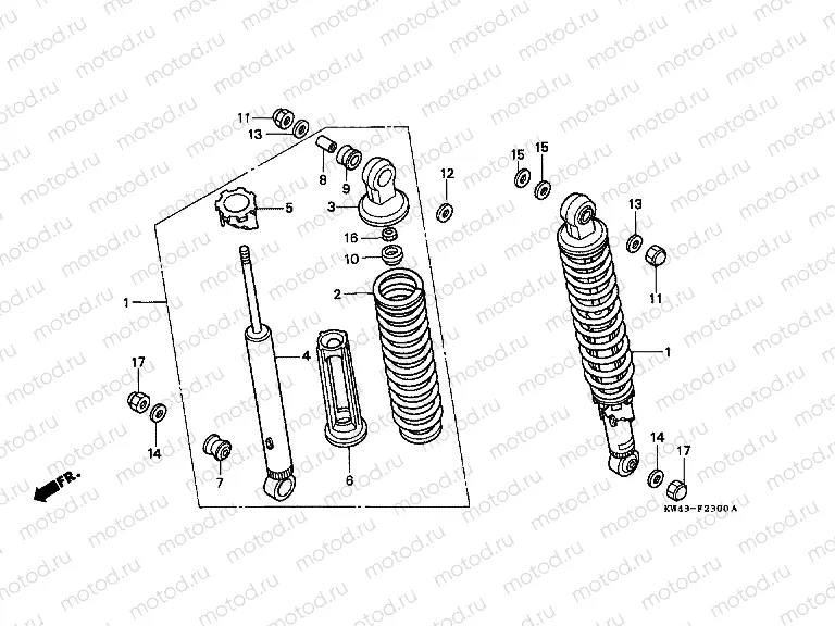 F-23 REAR SHOCK ABSORBER