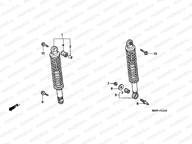F-23 REAR SHOCK ABSORBER