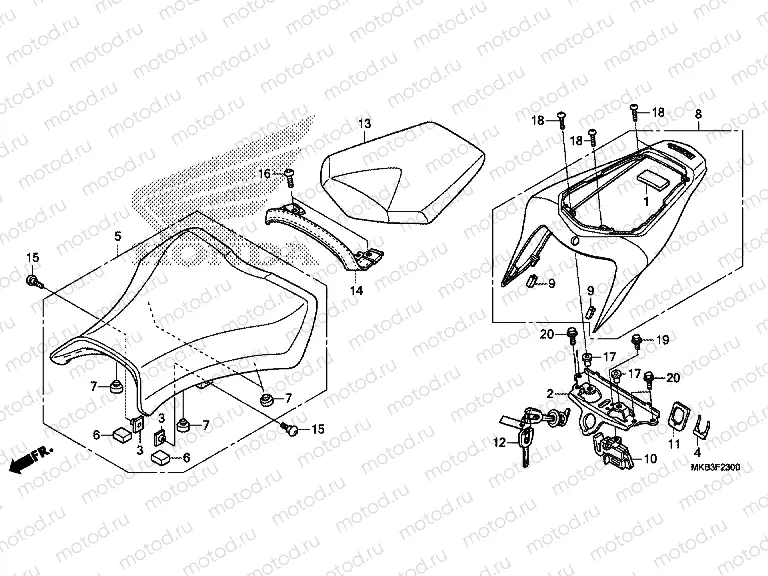 F-23 SEAT (CBR1000RR / RA)
